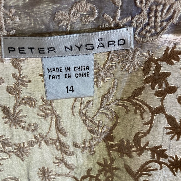 NWT Peter Nygard Embroidered Lightweight Blazer Size 14 - Picture 8 of 15